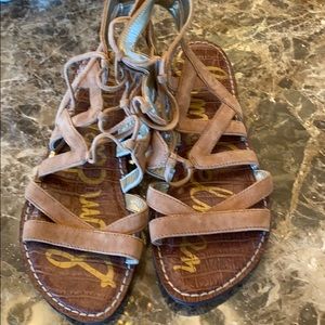Sam Edelman gladiator tie up sandals